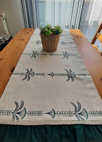 Mutfak önlüğü ve runner seti (2 parça) - Görsel 6