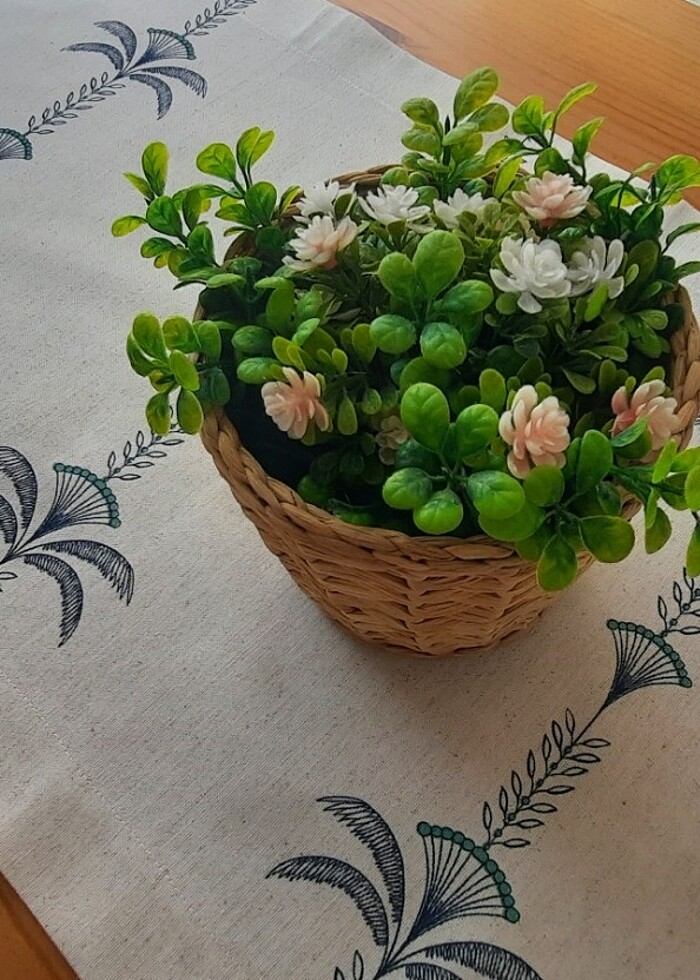 Mutfak önlüğü ve runner seti (2 parça) - Görsel 5