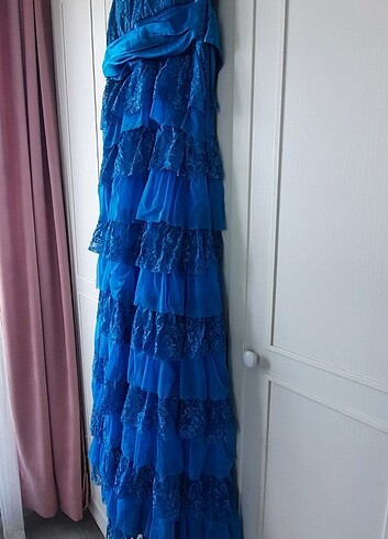 Mavi Mezuniyet Elbisesi - Görsel 2