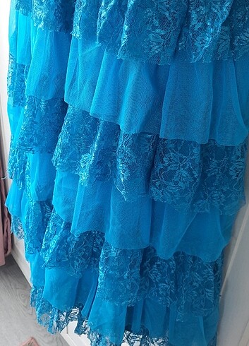Mavi Mezuniyet Elbisesi - Görsel 10