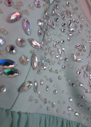 Su yeşili elbise - Görsel 4