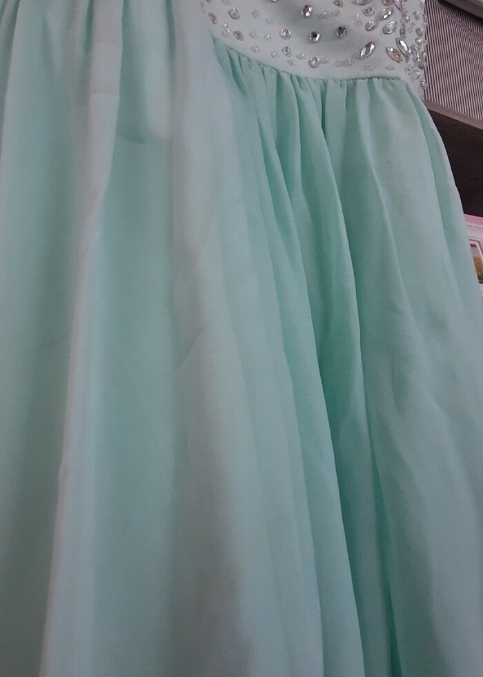 Su yeşili elbise - Görsel 3