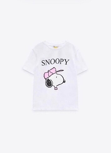 m Beden Zara snopy baskılı thisört
