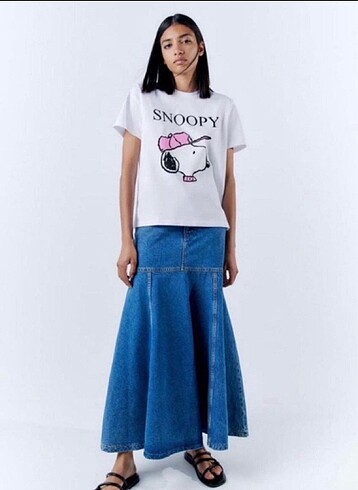Zara snopy baskılı thisört
