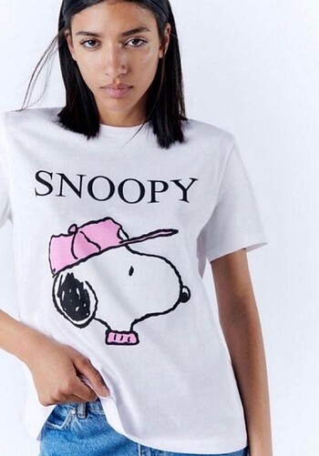 Zara Zara snopy baskılı thisört