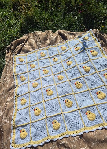 ördekli bebek battaniyesi - Görsel 5