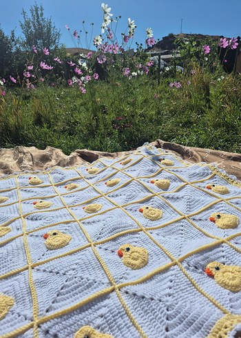 ördekli bebek battaniyesi - Görsel 4