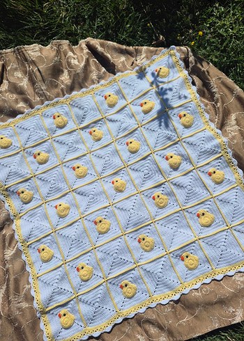 ördekli bebek battaniyesi - Görsel 2