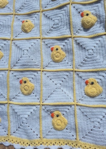 ördekli bebek battaniyesi - Görsel 3