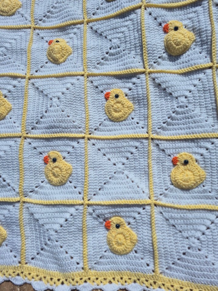 ördekli bebek battaniyesi - Görsel 3