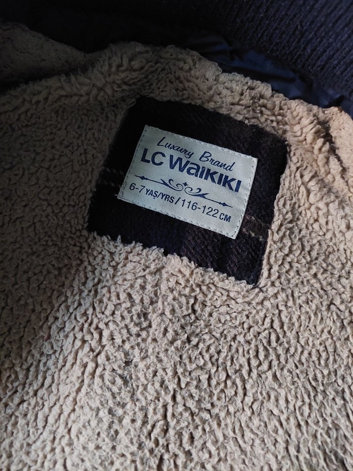 Erkek Çocuk Kahverengi Düğmeli Kaban - Görsel 5