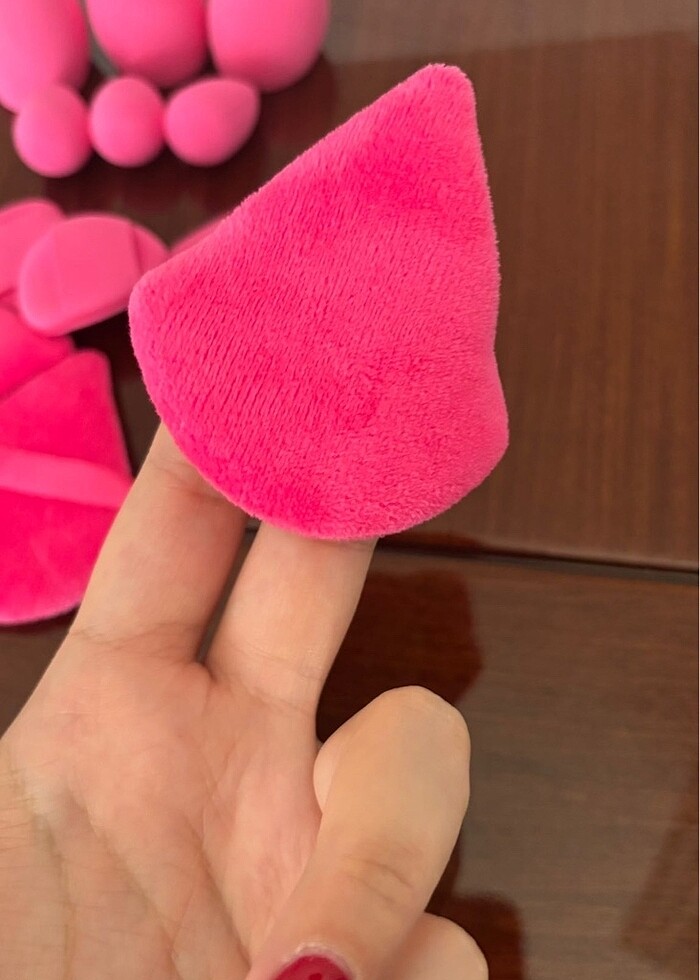 Pembe makyaj süngeri seti - Görsel 3