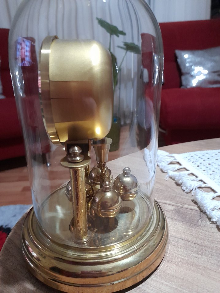 Altın Renkli Masa Saati Alman malı - Görsel 2