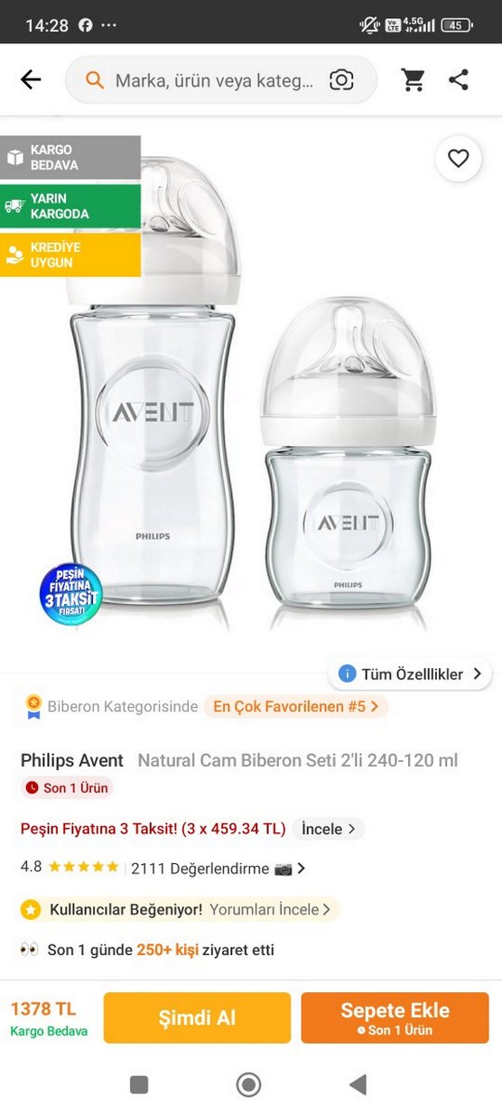 Philips Avent Bebek Biberon Seti Beyaz - Görsel 2