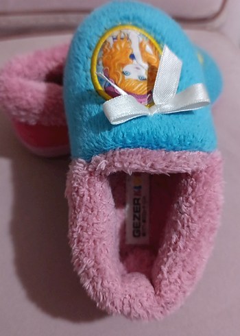 Kız Çocuk Mavi Sıcak Ev Terliği - Görsel 2