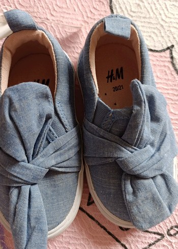 20 Beden Kız Çocuk Mavi Denim Cırtlı Spor Ayakkabı