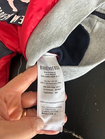 3-6 Ay Beden Bikkemberg Bebek Mont&Ceket
