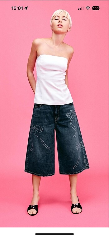 zara saten top
