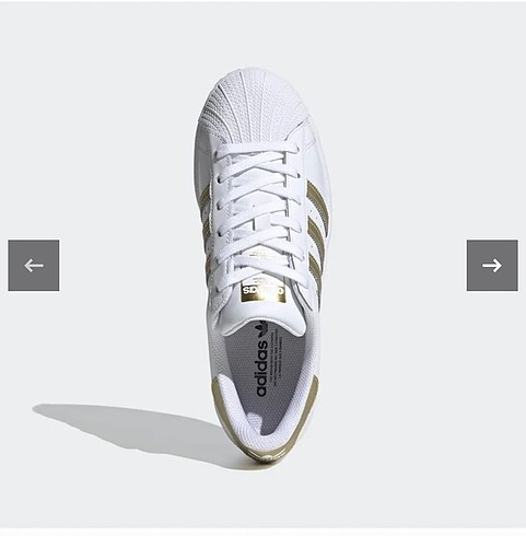 40 Beden beyaz Renk Adidas superstar bayan ayakkabı