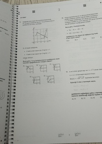 Beden AYT Matematik Deneme Kitabı 10 Adet