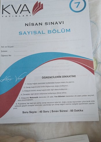 Beden 8. Sınıf LGS Deneme Seti - Kademeli 10 Sayısal 10 Sözel