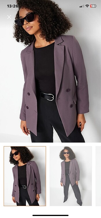 Antrasit gri blazer
