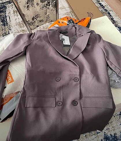 m Beden gri Renk Antrasit gri blazer