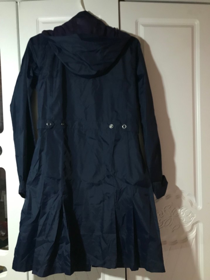 Kadın Mor Midi Fermuarlı Yağmurluk - Görsel 4