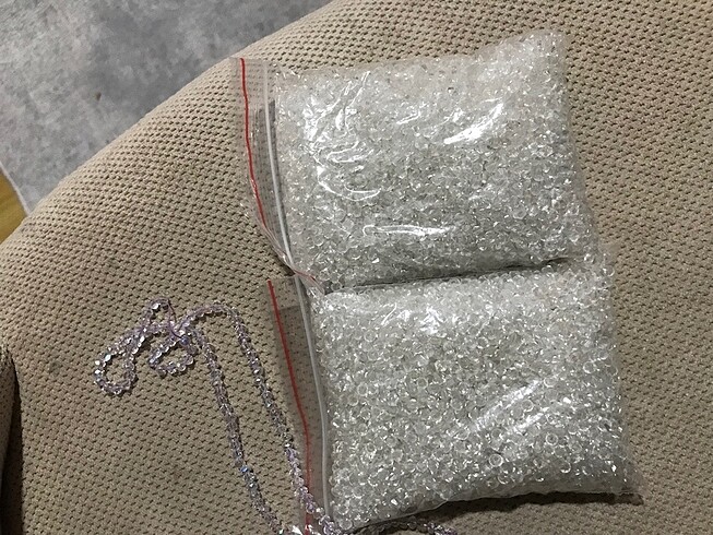 Şeffaf kristal boncuk - Görsel 2