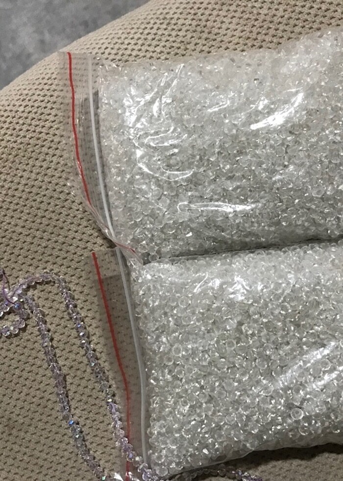 Şeffaf kristal boncuk - Görsel 2