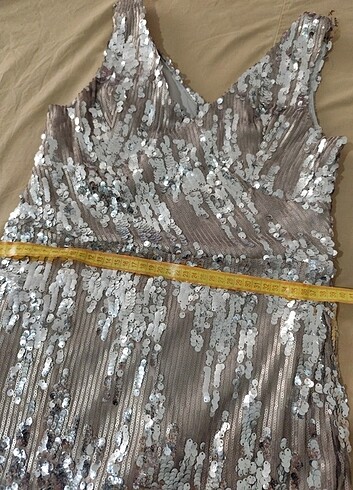 PARILTILI elbise  - Görsel 4