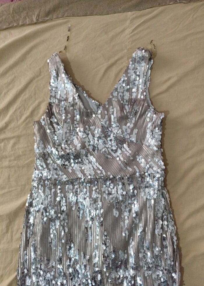 PARILTILI elbise  - Görsel 3