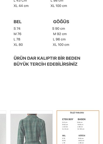 Düğmeli Kısa Yeşil Ekose Kadın Takım - Görsel 4