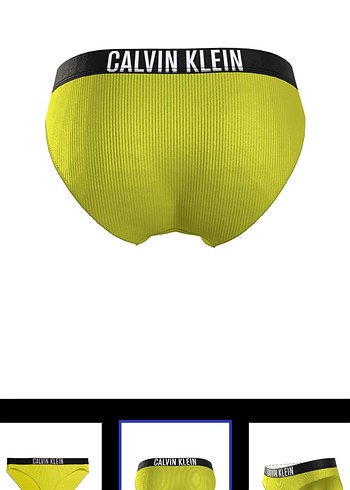 l Beden Sarı Calvin Klein Elastik Bikini Altı