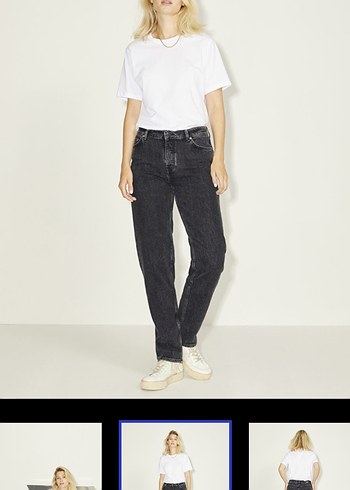 28 Beden 28/30 Gri Normal Boy Bol Kesim Denim Jean