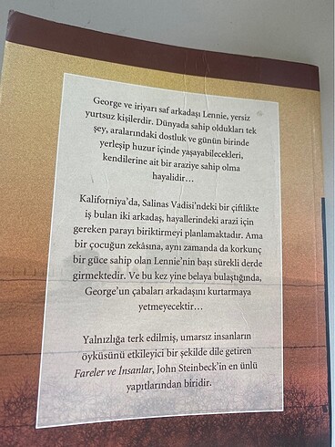 Fareler ve Insanlar- John Steinbeck
