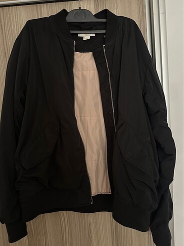 Siyah bomber ceket
