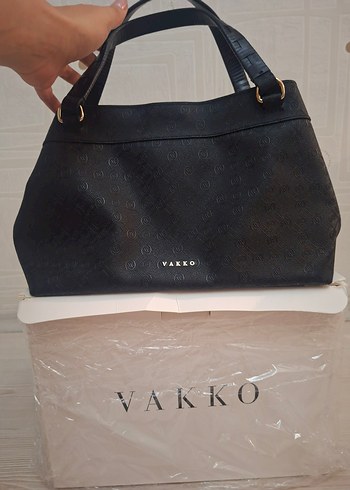 Vakko Siyah Deri Kadın Çanta - Görsel 6