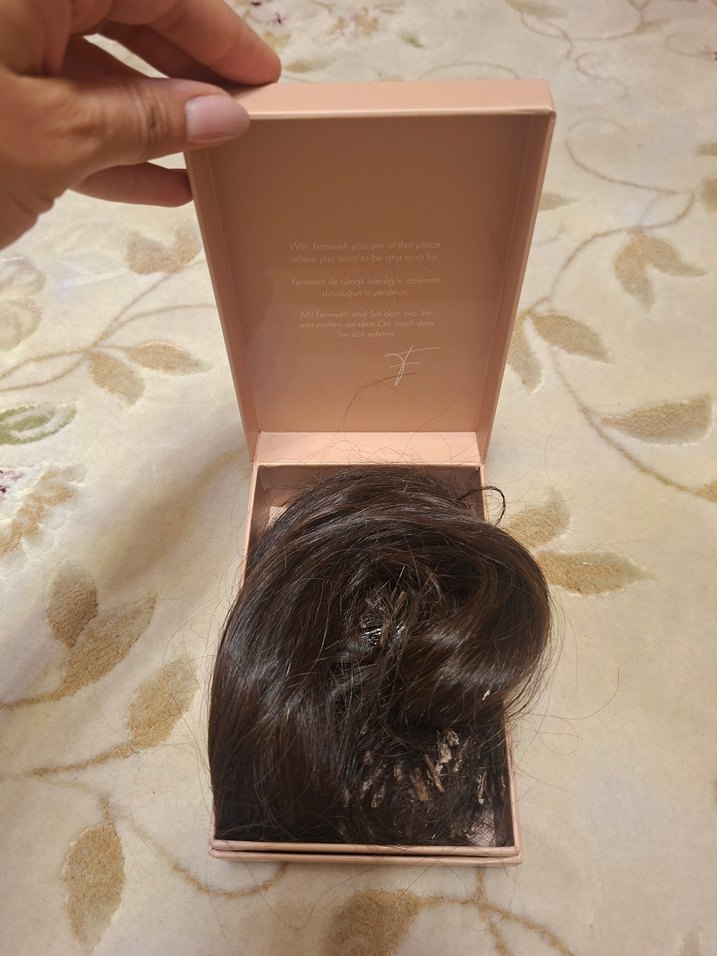 Bej İpeksi Püsküllü Kadın Saç Aksesuarı - Görsel 4