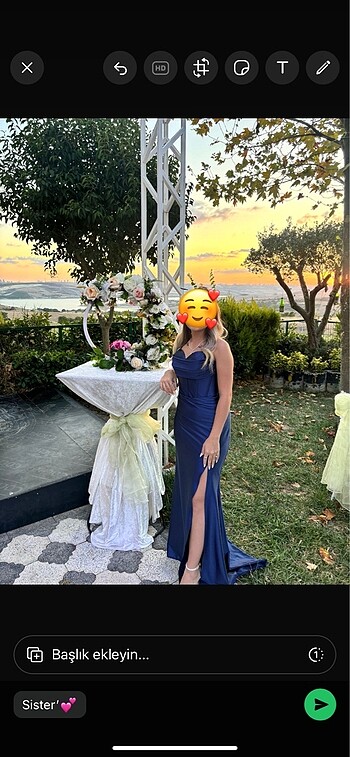 Diğer Lacivert abiye elbise