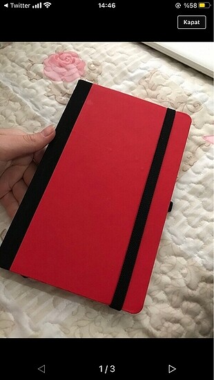 27 Beden beyaz Renk Çizgili Defter