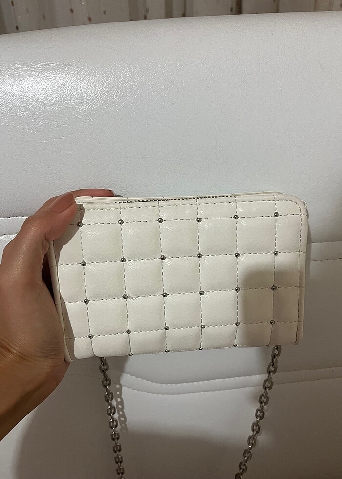 Beyaz çok kullanışlı çanta - Görsel 3