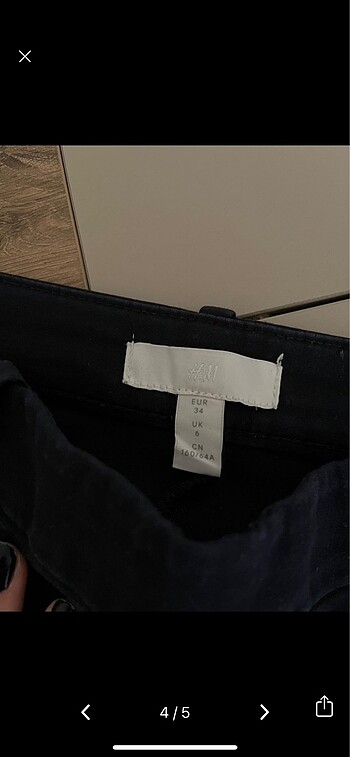 xs Beden lacivert Renk H&M pantolon