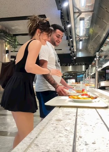 Siyah şortlu elbise,mayo - Görsel 3