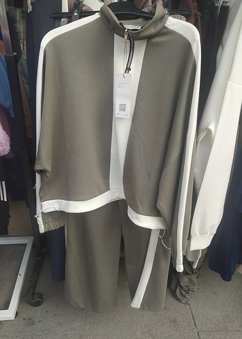 gri çizgili model kumas Takım esofman - Görsel 8