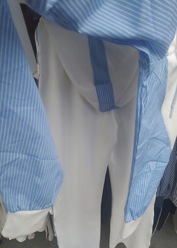 gri çizgili model kumas Takım esofman - Görsel 18