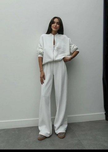 gri çizgili model kumas Takım esofman - Görsel 3