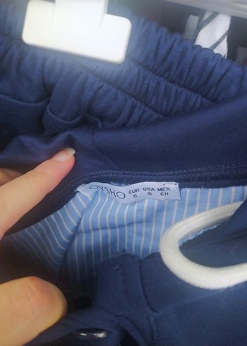 gri çizgili model kumas Takım esofman - Görsel 16