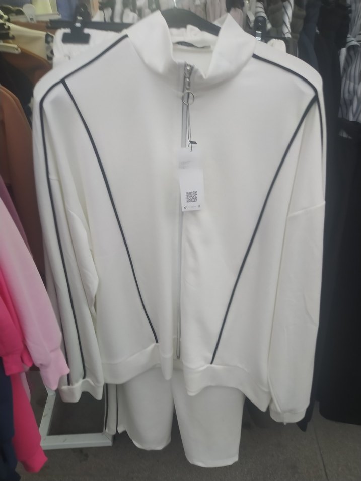 gri çizgili model kumas Takım esofman - Görsel 2