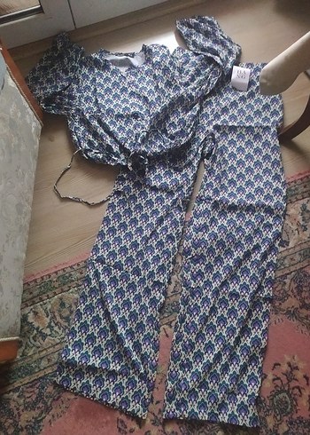 mor  Desenli günlük takımı - Görsel 6